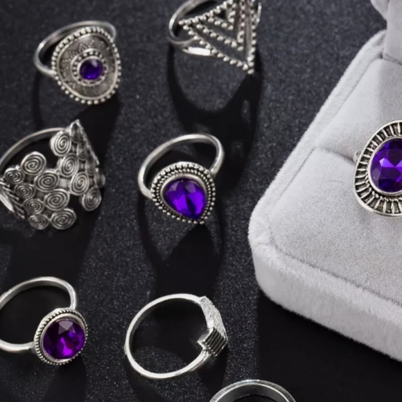 Size 9 - Boho purple ring - Picture 5 of 5